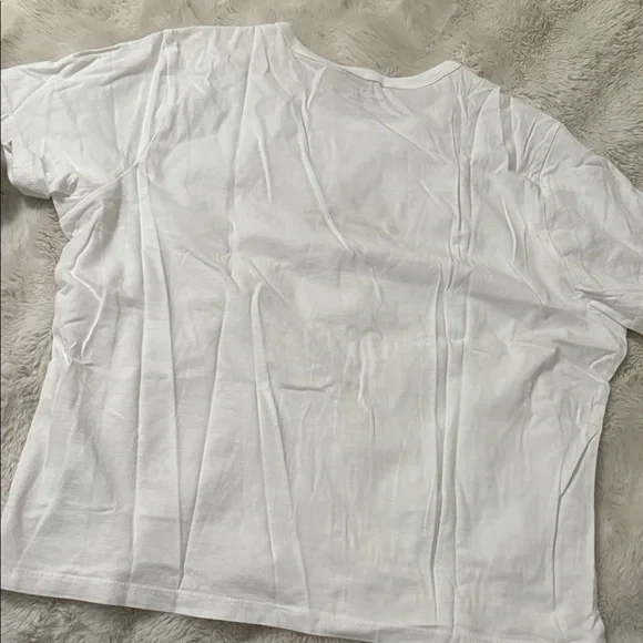 White T-Shirt with Red Embroidery - Picture 5 of 5